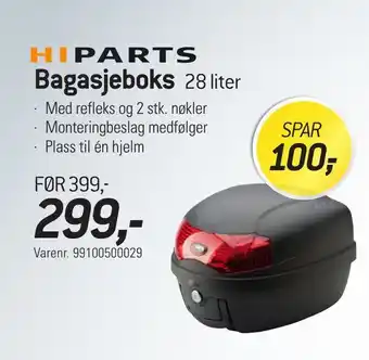 Thansen Bagasjeboks 28 liter tilbud