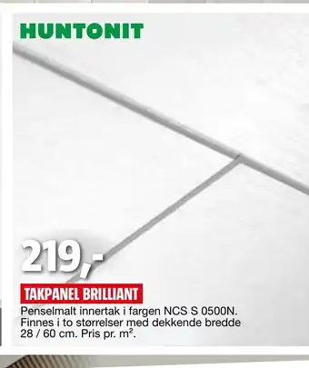Bauhaus Huntonit Takpanel Brilliant tilbud