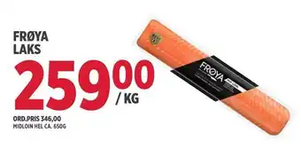 Jacobs Frøya laks tilbud