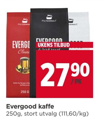 Meny Evergood kaffe tilbud