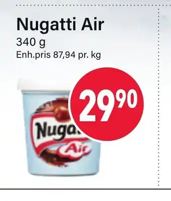 Nærbutikken Nugatti Air 340g tilbud