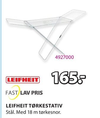 JYSK Leifheit tørkestativ tilbud