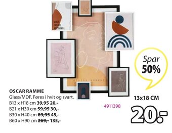 JYSK Oscar Ramme tilbud