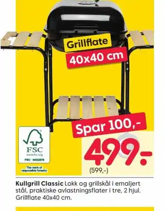 Rusta FSC Kullgrill Classic tilbud