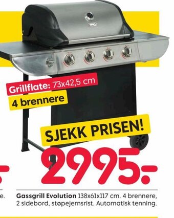Rusta Gassgrill Evolution tilbud
