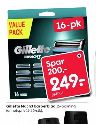 Rusta Gillette mach3 Barberblad tilbud