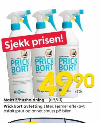 Rusta Prickbort Avfetting tilbud