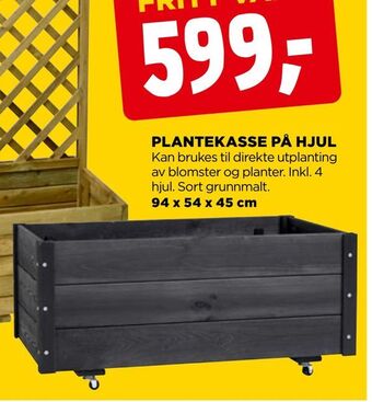 jem & fix Plantekasse på hjul tilbud