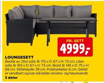 jem & fix Loungesett tilbud