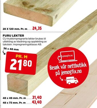 jem & fix Furu lekter tilbud