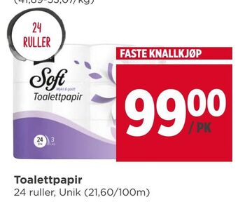 Meny Toalettpapir tilbud
