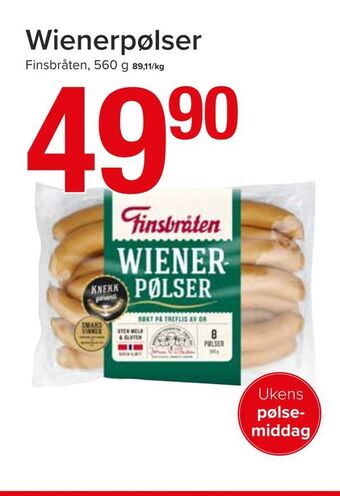 Spar Wienerpølser tilbud
