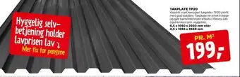 jem & fix Takplate tp20 tilbud