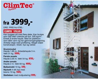 Bauhaus Climtec stillas tilbud