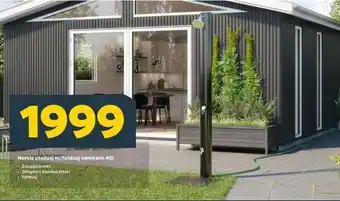 Megaflis Nortiq utedusj m/fotdusj vanntank 40l tilbud