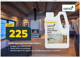 Megaflis OSMO Vask Og Pleiemiddel 8016 1l tilbud