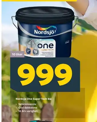 Megaflis Nordsjø One Super Tech bw tilbud