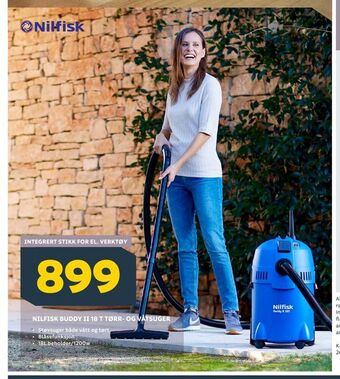 Megaflis Nilfisk buddy ii 18 t tørr- og våtsuger tilbud