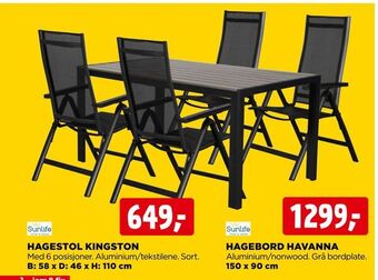 jem & fix Hagebord havanna tilbud