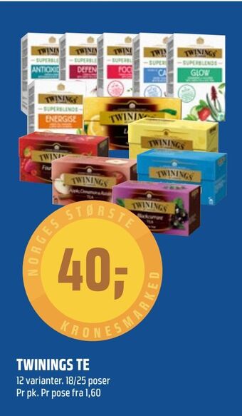 Coop Obs Twinings te tilbud