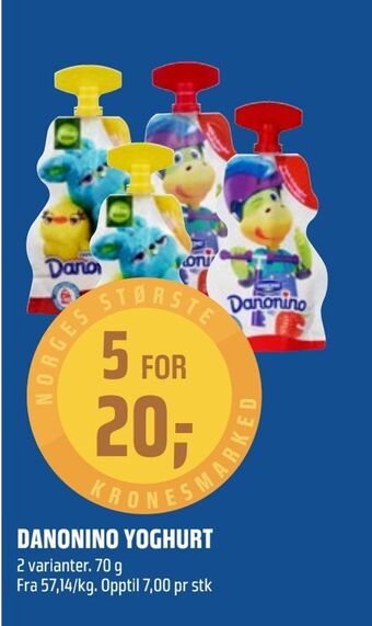 Coop Obs Danonino yoghurt tilbud