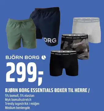 Coop Obs Bjørn borg essentials boxer til herre tilbud
