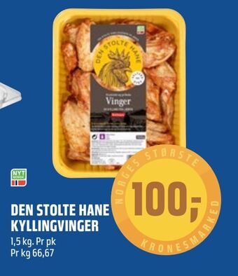 Coop Obs Den stolte hane kyllingvinger tilbud