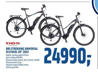 Coop Obs Dbs etrekking universal elsykkel 28'' 2022 tilbud