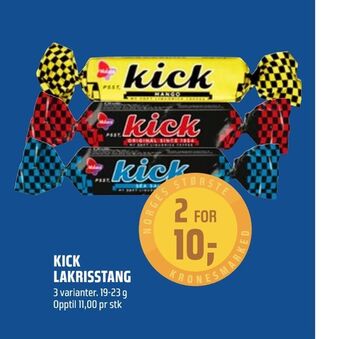 Coop Obs Kick lakrisstang tilbud