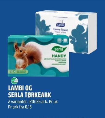 Coop Obs Lambi og serla tørkeark tilbud
