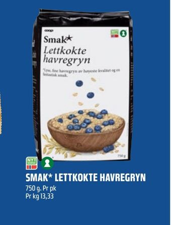 Coop Obs Smak* lettkokte havregryn tilbud