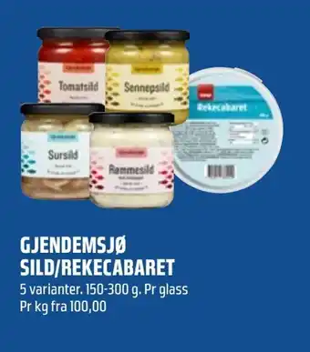 Coop Obs Gjendemsjø sild/rekecabaret tilbud