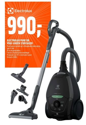 Coop Obs Electrolux pure d8 pd82-green støvsuger tilbud