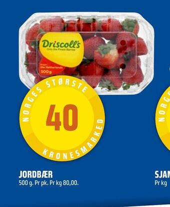 Coop Obs Jordbær tilbud