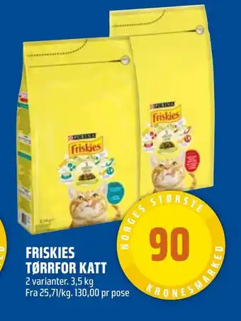 Coop Obs Friskies tørrfor katt tilbud