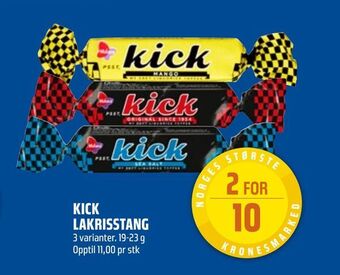 Coop Obs Kick lakrisstang tilbud