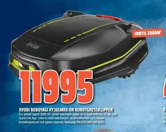 Coop Obs Ryobi roboyagi ry36lmrx-0n robotgressklipper tilbud