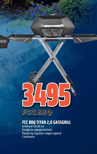 Coop Obs Fcc bbq titan 2,0 gassgrill tilbud