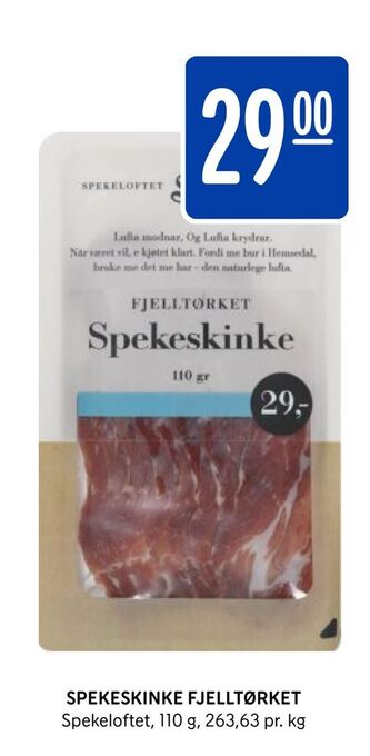 Rema 1000 Spekeskinke fjelltørket tilbud