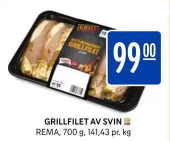 Rema 1000 Grillfilet av svin tilbud