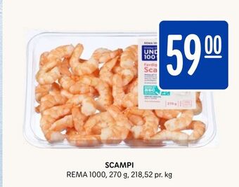 Rema 1000 Scampi tilbud