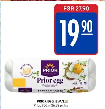 Rema 1000 Prior egg 12 m/l tilbud