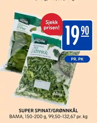 Rema 1000 Super spinat/grønnkål tilbud