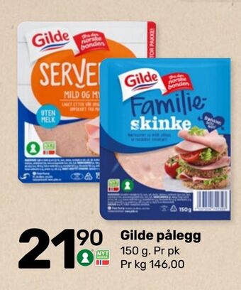 Coop Marked Gilde pålegg tilbud