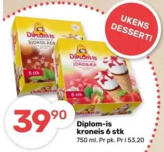 Coop Marked Diplom-is kroneis 6 stk tilbud