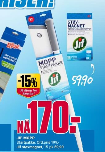 Europris Jif mopp tilbud