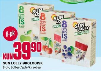 Europris Sun lolly økologisk tilbud