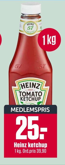 Europris Heinz ketchup tilbud
