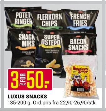 Europris Luxus snacks tilbud