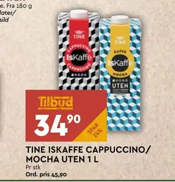 Coop Mega Tine iskaffe cappuccino/ mocha uten tilbud